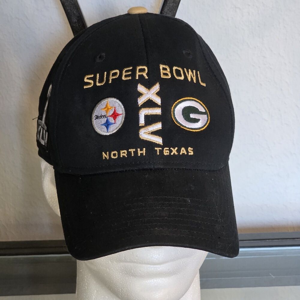 NFL SUPER BOWL XLV Green Bay Packers Pittsburgh Steelers Stadium Exclusive Hat